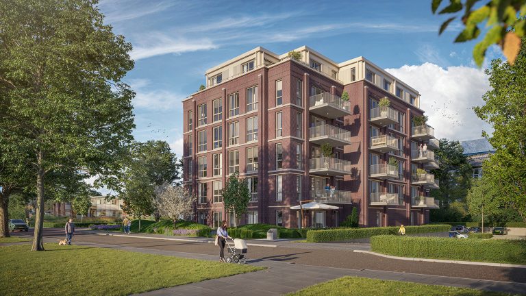 Elzenkwartier Deurne • Exterieurimpressie zuid-westgevel